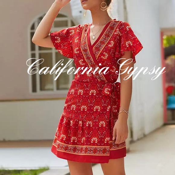 Wrap Mini Dress - Picture 7 of 8